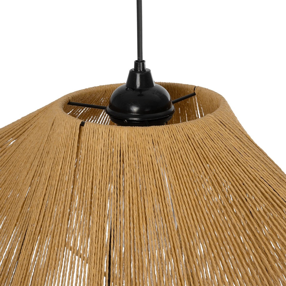 ELDA 205-0033 Boho Κρεμαστό Φωτιστικό Οροφής με Ντουί 1 x E27 AC 220-240V IP20 - Μπεζ - M68 x Π34 x Υ39