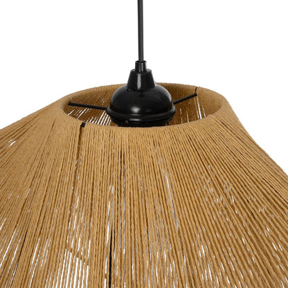 ELDA 205-0033 Boho Κρεμαστό Φωτιστικό Οροφής με Ντουί 1 x E27 AC 220-240V IP20 - Μπεζ - M68 x Π34 x Υ39