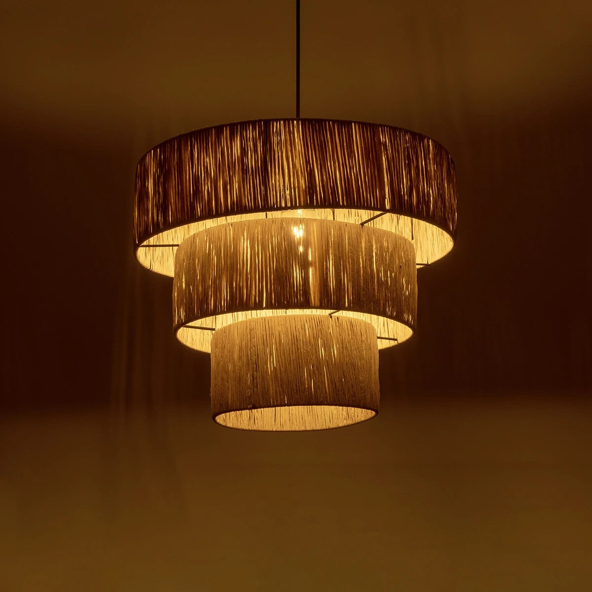 COROIN 205-0034 Boho Κρεμαστό Φωτιστικό Οροφής με Ντουί 1 x E27 AC 220-240V IP20 - Μπεζ - M40 x Π40 x Υ35