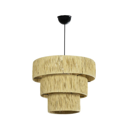 COROIN 205-0034 Boho Κρεμαστό Φωτιστικό Οροφής με Ντουί 1 x E27 AC 220-240V IP20 - Μπεζ - M40 x Π40 x Υ35