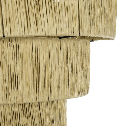 COROIN 205-0034 Boho Κρεμαστό Φωτιστικό Οροφής με Ντουί 1 x E27 AC 220-240V IP20 - Μπεζ - M40 x Π40 x Υ35