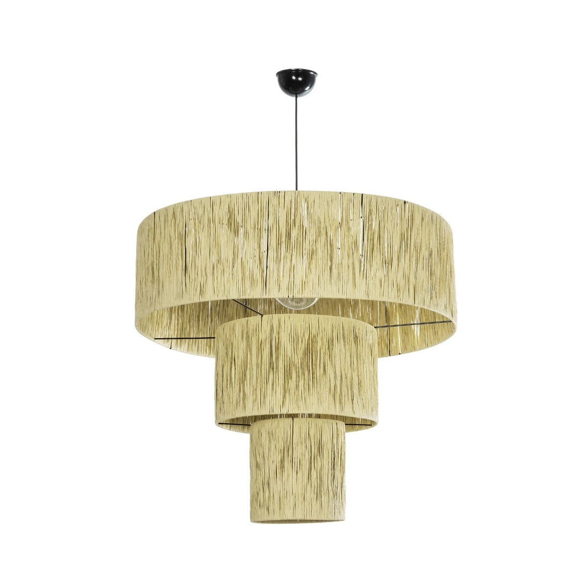 COROIN 205-0035 Boho Κρεμαστό Φωτιστικό Οροφής με Ντουί 1 x E27 AC 220-240V IP20 - Μπεζ - M70 x Π70 x Υ64