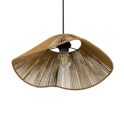 COURBE 205-0038 Boho Κρεμαστό Φωτιστικό Οροφής με Ντουί 1 x E27 AC 220-240V IP20 - Μπεζ - M40 x Π40 x Υ17