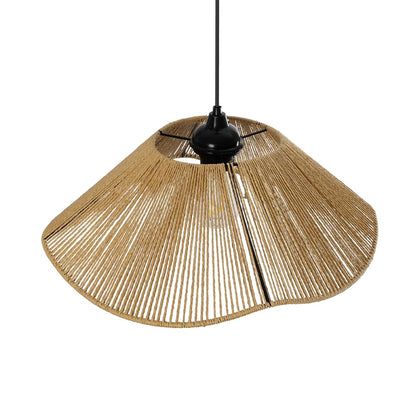 COURBE 205-0038 Boho Κρεμαστό Φωτιστικό Οροφής με Ντουί 1 x E27 AC 220-240V IP20 - Μπεζ - M40 x Π40 x Υ17