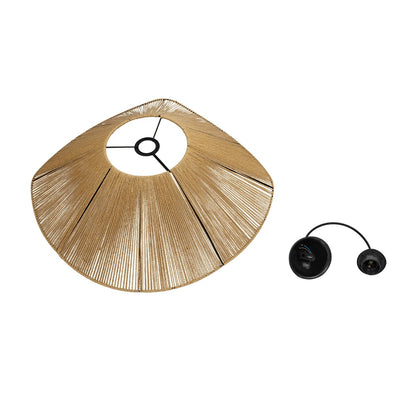 COURBE 205-0039 Boho Κρεμαστό Φωτιστικό Οροφής με Ντουί 1 x E27 AC 220-240V IP20 - Μπεζ - M62 x Π62 x Υ22