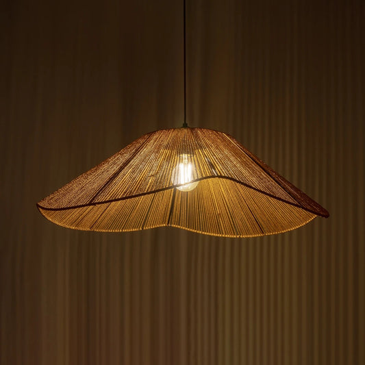 COURBE 205-0039 Boho Κρεμαστό Φωτιστικό Οροφής με Ντουί 1 x E27 AC 220-240V IP20 - Μπεζ - M62 x Π62 x Υ22