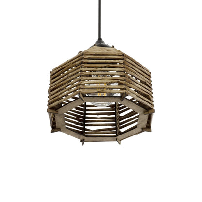 JUTTO 205-0040 Boho Κρεμαστό Φωτιστικό Οροφής με Ντουί 1 x E27 AC 220-240V IP20 - Μπεζ - M20 x Π20 x Υ18