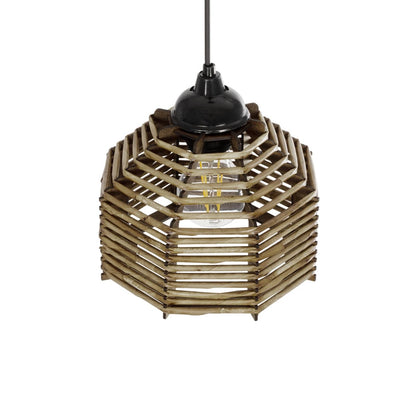 JUTTO 205-0040 Boho Κρεμαστό Φωτιστικό Οροφής με Ντουί 1 x E27 AC 220-240V IP20 - Μπεζ - M20 x Π20 x Υ18