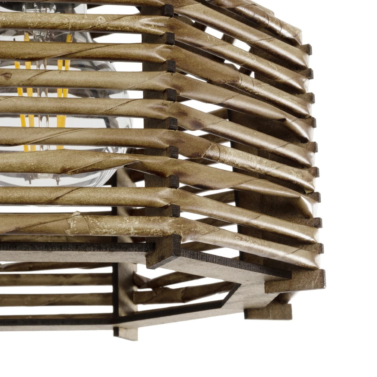 JUTTO 205-0040 Boho Κρεμαστό Φωτιστικό Οροφής με Ντουί 1 x E27 AC 220-240V IP20 - Μπεζ - M20 x Π20 x Υ18