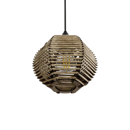 JUTTI 205-0041 Boho Κρεμαστό Φωτιστικό Οροφής με Ντουί 1 x E27 AC 220-240V IP20 - Μπεζ - M20 x Π20 x Υ18