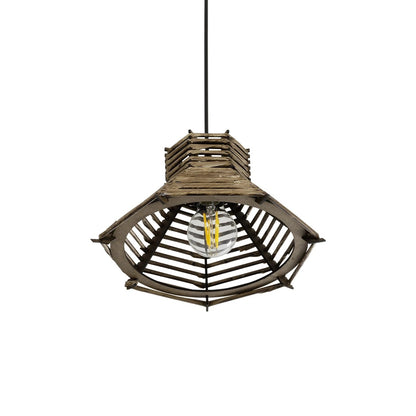 JUTTI 205-0042 Boho Κρεμαστό Φωτιστικό Οροφής με Ντουί 1 x E27 AC 220-240V IP20 - Μπεζ - M26 x Π26 x Υ15