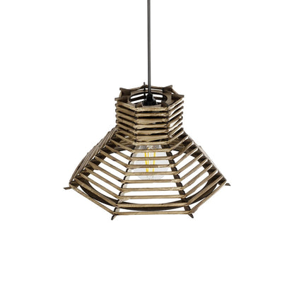 JUTTI 205-0042 Boho Κρεμαστό Φωτιστικό Οροφής με Ντουί 1 x E27 AC 220-240V IP20 - Μπεζ - M26 x Π26 x Υ15