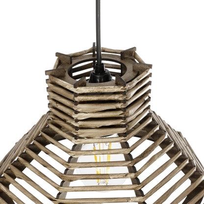 JUTTI 205-0042 Boho Κρεμαστό Φωτιστικό Οροφής με Ντουί 1 x E27 AC 220-240V IP20 - Μπεζ - M26 x Π26 x Υ15