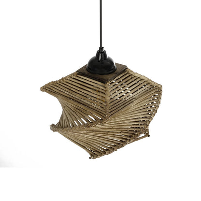 HUSLE 205-0043 Boho Κρεμαστό Φωτιστικό Οροφής με Ντουί 1 x E27 AC 220-240V IP20 - Μπεζ - M28 x Π28 x Υ19