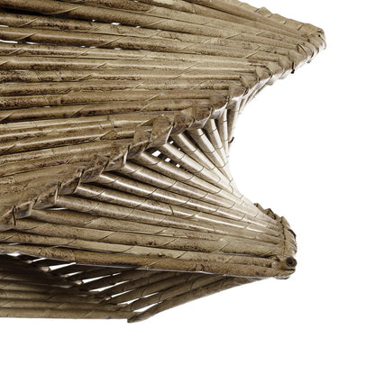 HUSLE 205-0043 Boho Κρεμαστό Φωτιστικό Οροφής με Ντουί 1 x E27 AC 220-240V IP20 - Μπεζ - M28 x Π28 x Υ19