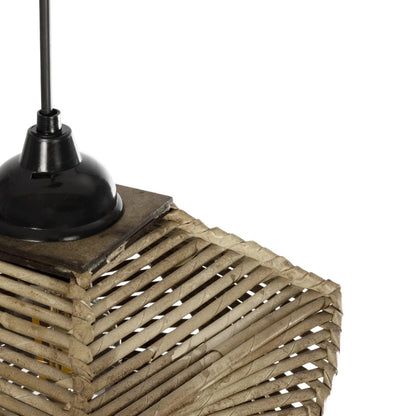 HUSLE 205-0043 Boho Κρεμαστό Φωτιστικό Οροφής με Ντουί 1 x E27 AC 220-240V IP20 - Μπεζ - M28 x Π28 x Υ19