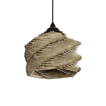 HUSLE 205-0044 Boho Κρεμαστό Φωτιστικό Οροφής με Ντουί 1 x E27 AC 220-240V IP20 - Μπεζ - M24 x Π24 x Υ21