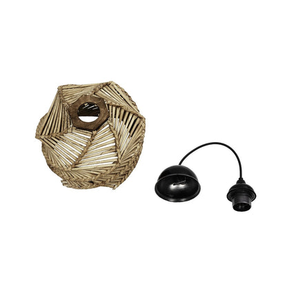 HUSLE 205-0044 Boho Κρεμαστό Φωτιστικό Οροφής με Ντουί 1 x E27 AC 220-240V IP20 - Μπεζ - M24 x Π24 x Υ21