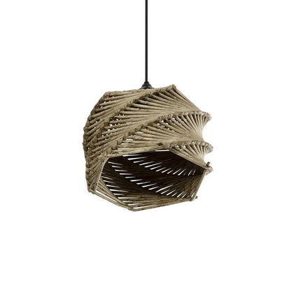 HUSLE 205-0044 Boho Κρεμαστό Φωτιστικό Οροφής με Ντουί 1 x E27 AC 220-240V IP20 - Μπεζ - M24 x Π24 x Υ21