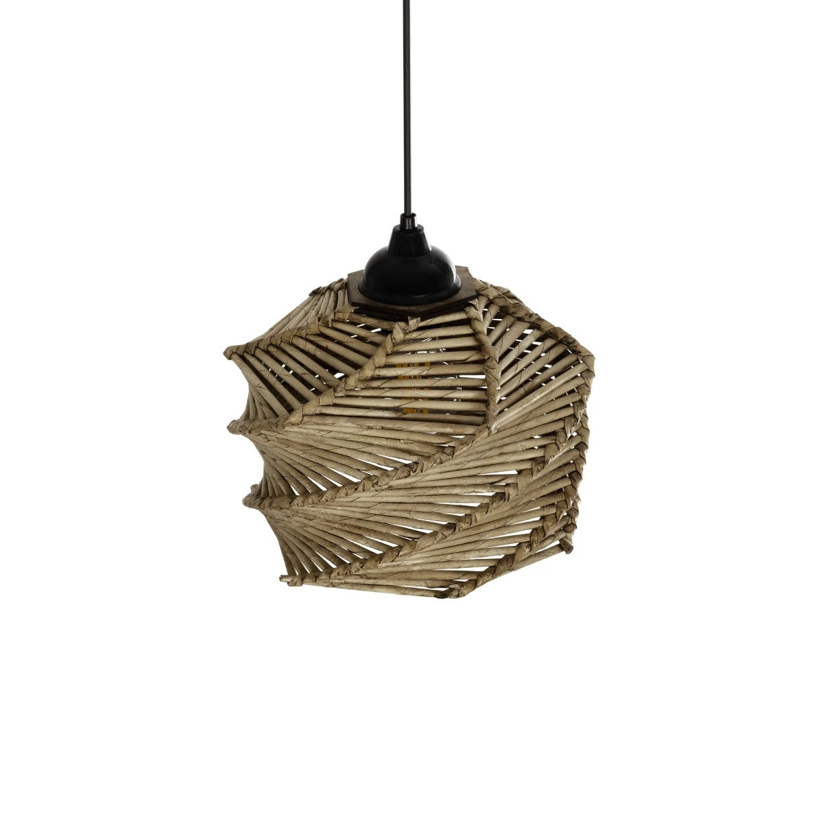 HUSLE 205-0044 Boho Κρεμαστό Φωτιστικό Οροφής με Ντουί 1 x E27 AC 220-240V IP20 - Μπεζ - M24 x Π24 x Υ21