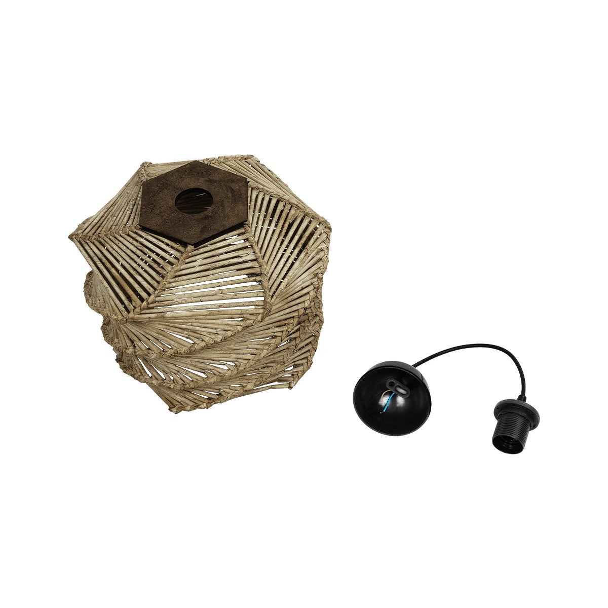 HUSLE 205-0045 Boho Κρεμαστό Φωτιστικό Οροφής με Ντουί 1 x E27 AC 220-240V IP20 - Μπεζ - M31 x Π31 x Υ28