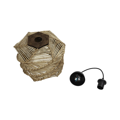 HUSLE 205-0045 Boho Κρεμαστό Φωτιστικό Οροφής με Ντουί 1 x E27 AC 220-240V IP20 - Μπεζ - M31 x Π31 x Υ28