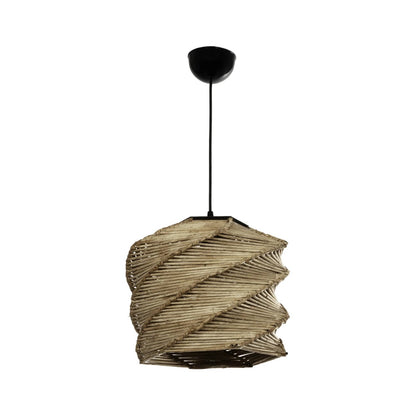 HUSLE 205-0045 Boho Κρεμαστό Φωτιστικό Οροφής με Ντουί 1 x E27 AC 220-240V IP20 - Μπεζ - M31 x Π31 x Υ28