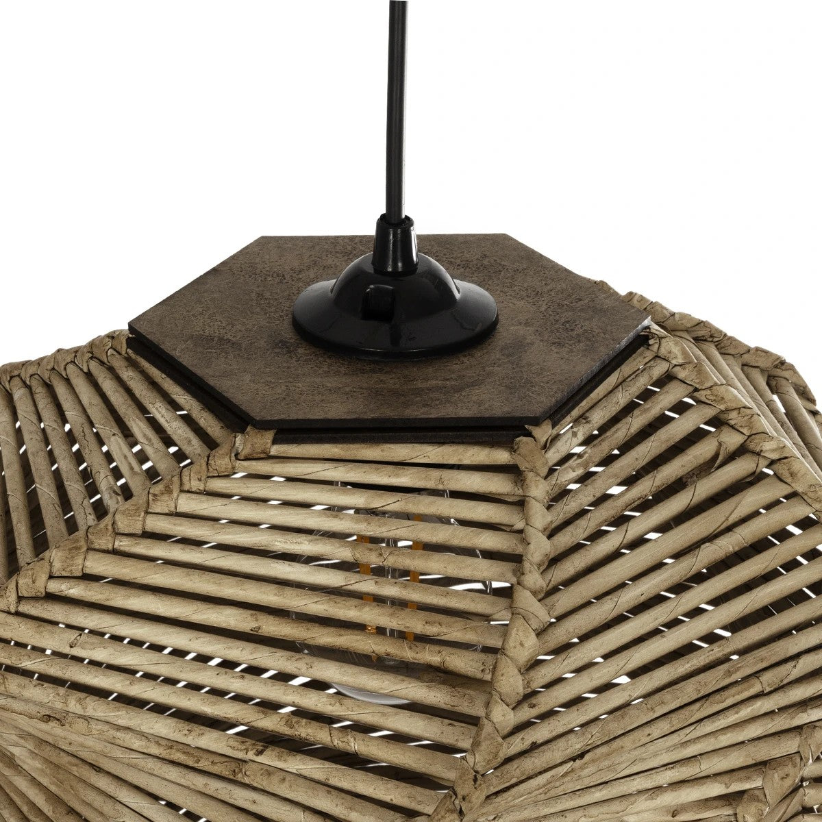 HUSLE 205-0045 Boho Κρεμαστό Φωτιστικό Οροφής με Ντουί 1 x E27 AC 220-240V IP20 - Μπεζ - M31 x Π31 x Υ28