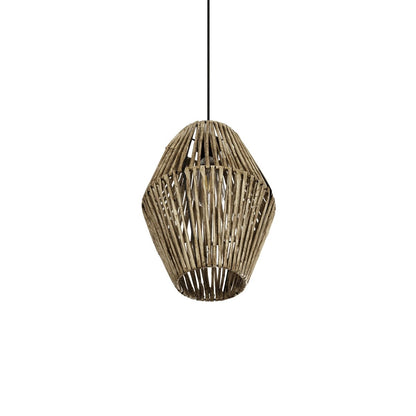 CASTILLO 205-0046 Boho Κρεμαστό Φωτιστικό Οροφής με Ντουί 1 x E27 AC 220-240V IP20 - Μπεζ - M26 x Π26 x Υ36