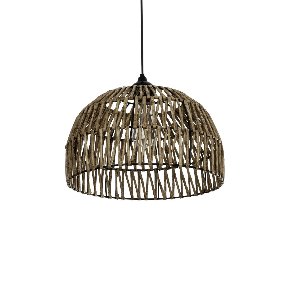 ARANCIA 205-0047 Boho Κρεμαστό Φωτιστικό Οροφής με Ντουί 1 x E27 AC 220-240V IP20 - Μπεζ - M35 x Π35 x Υ26