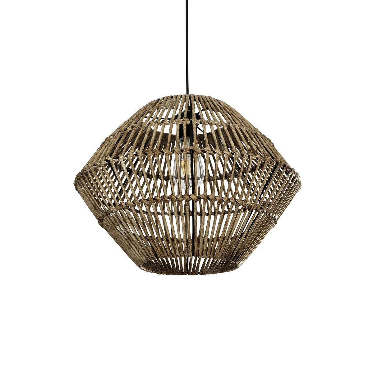 KEGEL 205-0048 Boho Κρεμαστό Φωτιστικό Οροφής με Ντουί 1 x E27 AC 220-240V IP20 - Μπεζ - M46 x Π46 x Υ35