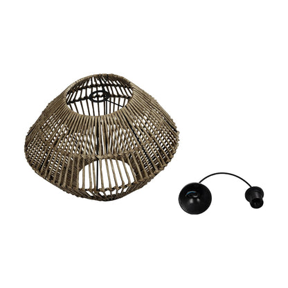 KEGEL 205-0048 Boho Κρεμαστό Φωτιστικό Οροφής με Ντουί 1 x E27 AC 220-240V IP20 - Μπεζ - M46 x Π46 x Υ35