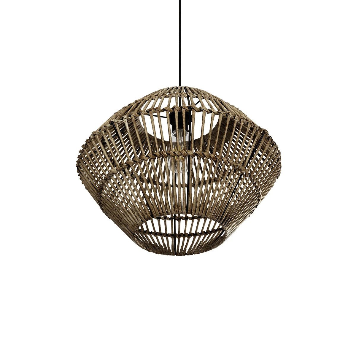 KEGEL 205-0048 Boho Κρεμαστό Φωτιστικό Οροφής με Ντουί 1 x E27 AC 220-240V IP20 - Μπεζ - M46 x Π46 x Υ35