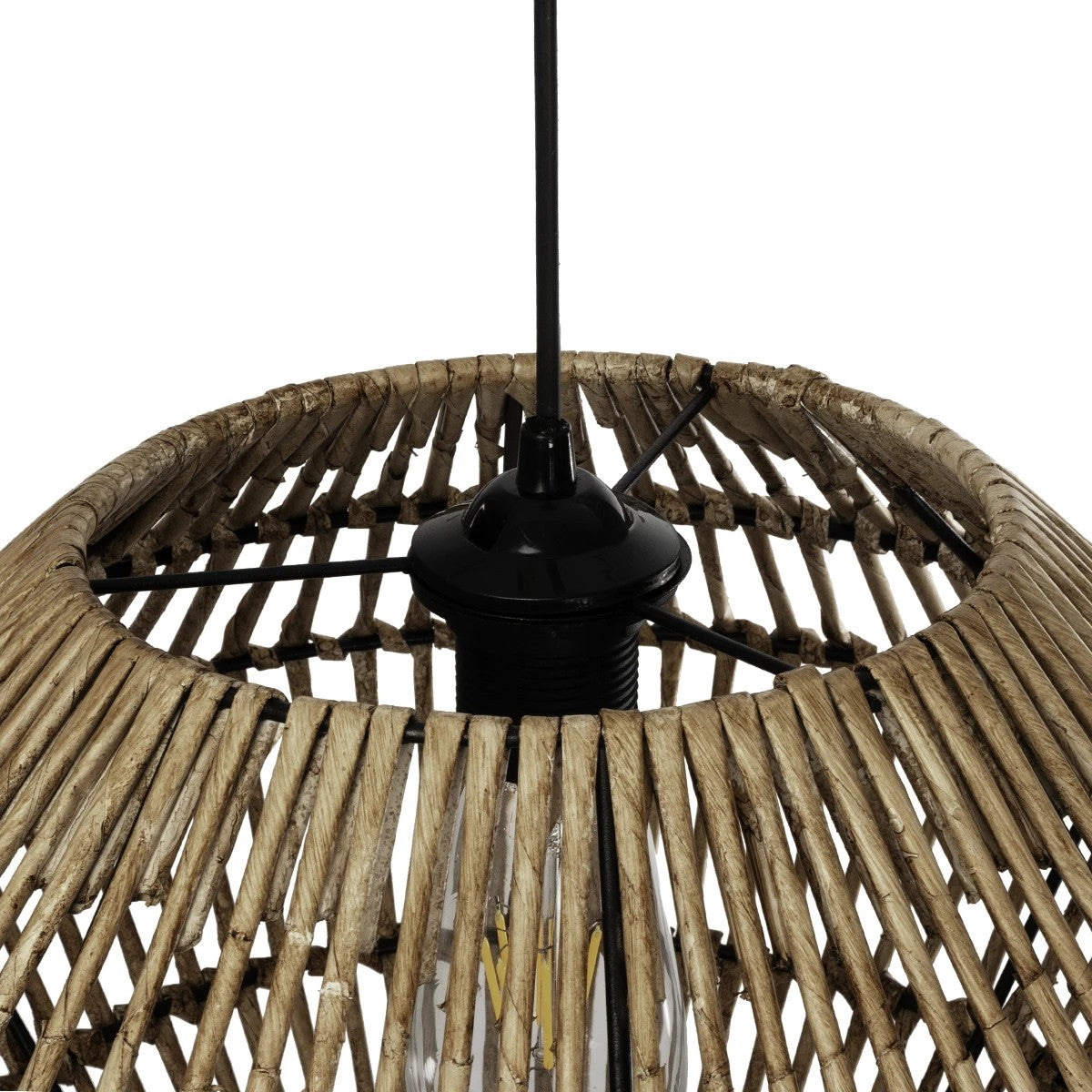 KEGEL 205-0048 Boho Κρεμαστό Φωτιστικό Οροφής με Ντουί 1 x E27 AC 220-240V IP20 - Μπεζ - M46 x Π46 x Υ35