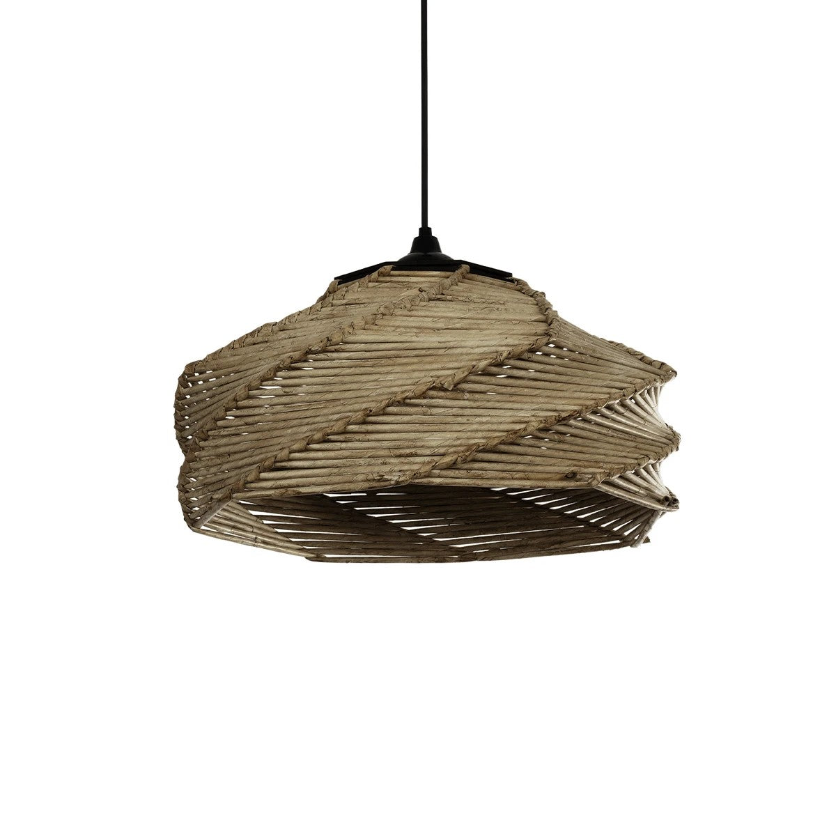 OLET 205-0049 Boho Κρεμαστό Φωτιστικό Οροφής με Ντουί 1 x E27 AC 220-240V IP20 - Μπεζ - M38 x Π38 x Υ23