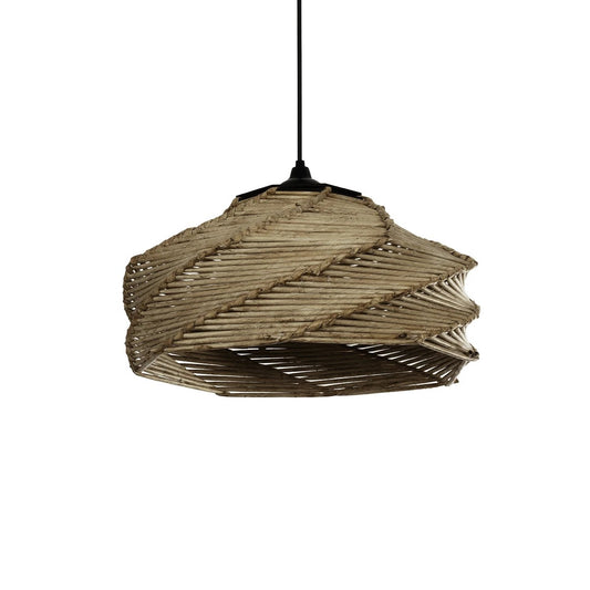 OLET 205-0049 Boho Κρεμαστό Φωτιστικό Οροφής με Ντουί 1 x E27 AC 220-240V IP20 - Μπεζ - M38 x Π38 x Υ23