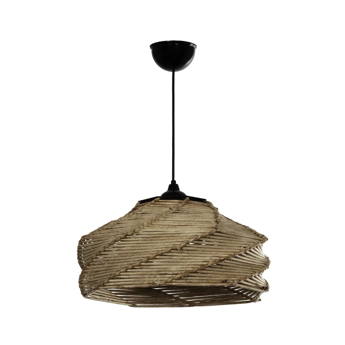 OLET 205-0049 Boho Κρεμαστό Φωτιστικό Οροφής με Ντουί 1 x E27 AC 220-240V IP20 - Μπεζ - M38 x Π38 x Υ23