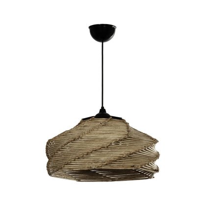 OLET 205-0049 Boho Κρεμαστό Φωτιστικό Οροφής με Ντουί 1 x E27 AC 220-240V IP20 - Μπεζ - M38 x Π38 x Υ23