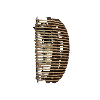 BOND 205-0050 Boho Φωτιστικό Τοίχου - Απλίκα με Ντουί 1 x E27 AC 220-240V IP20 - Μπεζ - M35 x Π18 x Υ32