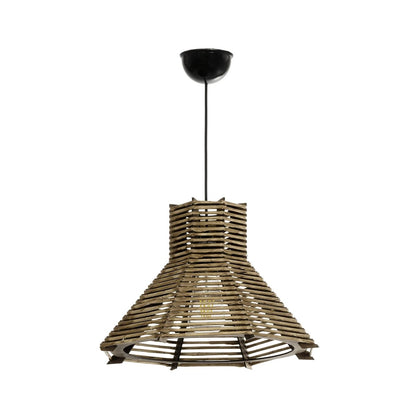 MEGALISTO 205-0051 Boho Κρεμαστό Φωτιστικό Οροφής με Ντουί 1 x E27 AC 220-240V IP20 - Καφέ- M40 x Π40 x Υ26