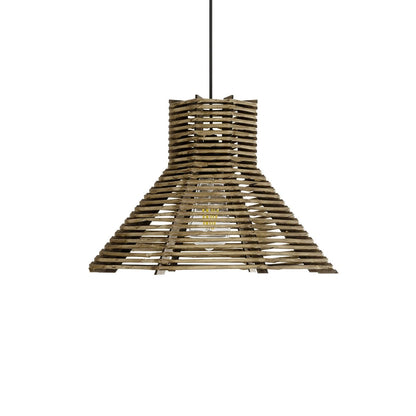 MEGALISTO 205-0051 Boho Κρεμαστό Φωτιστικό Οροφής με Ντουί 1 x E27 AC 220-240V IP20 - Καφέ- M40 x Π40 x Υ26