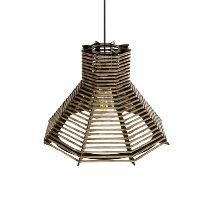 MEGALISTO 205-0051 Boho Κρεμαστό Φωτιστικό Οροφής με Ντουί 1 x E27 AC 220-240V IP20 - Καφέ- M40 x Π40 x Υ26