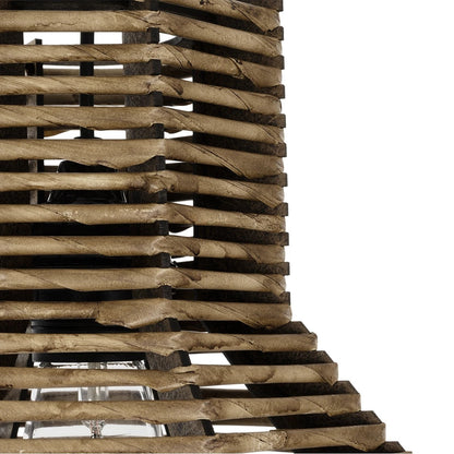 MEGALISTO 205-0051 Boho Κρεμαστό Φωτιστικό Οροφής με Ντουί 1 x E27 AC 220-240V IP20 - Καφέ- M40 x Π40 x Υ26