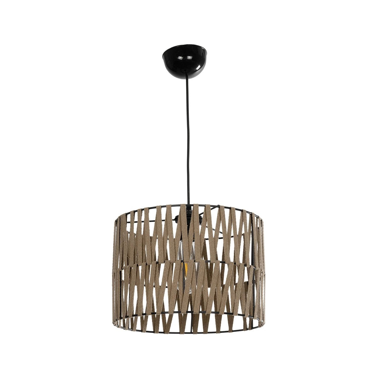 MARS 205-0054 Boho Κρεμαστό Φωτιστικό Οροφής με Ντουί 1 x E27 AC 220-240V IP20 - Μπεζ - M30 x Π30 x Υ24