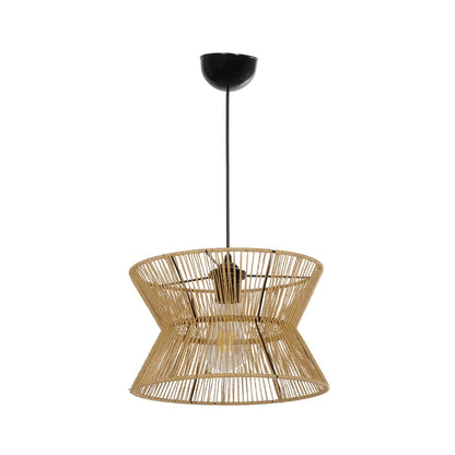 UPCONE 205-0055 Boho Κρεμαστό Φωτιστικό Οροφής με Ντουί 1 x E27 AC 220-240V IP20 - Μπεζ - M30 x Π30 x Υ21