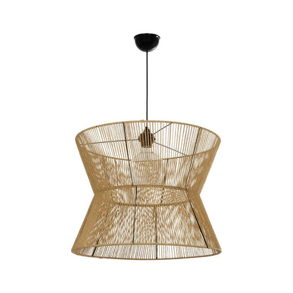 UPCONE 205-0056 Boho Κρεμαστό Φωτιστικό Οροφής με Ντουί 1 x E27 AC 220-240V IP20 - Μπεζ - M50 x Π50 x Υ43