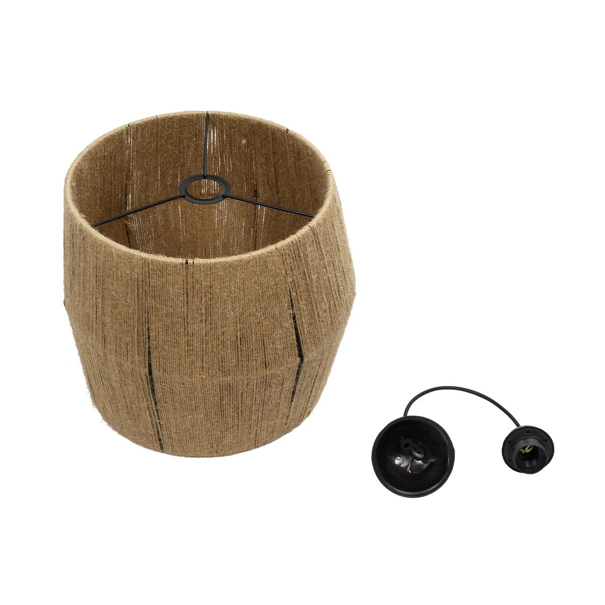 CONE 205-0057 Boho Κρεμαστό Φωτιστικό Οροφής με Ντουί 1 x E27 AC 220-240V IP20 - Μπεζ - M38 x Π38 x Υ34