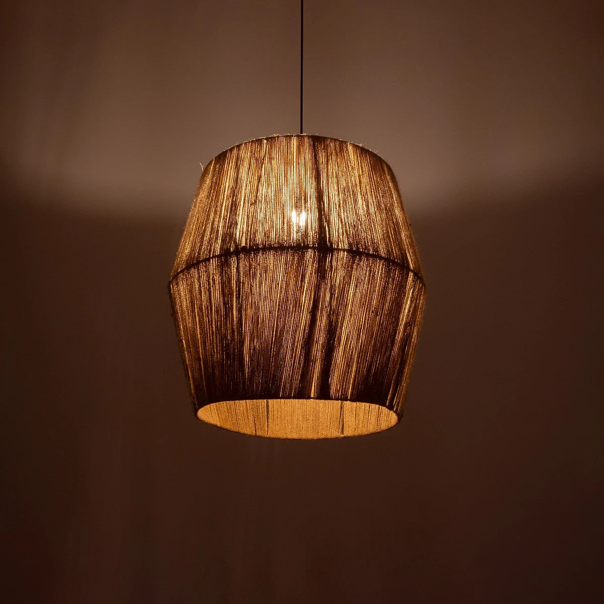 CONE 205-0058 Boho Κρεμαστό Φωτιστικό Οροφής με Ντουί 1 x E27 AC 220-240V IP20 - Μπεζ - M55 x Π55 x Υ50