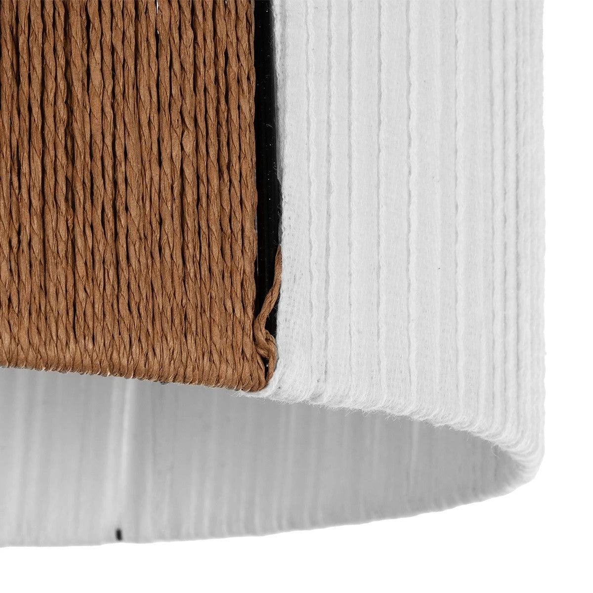 TAG 205-0059 Boho Κρεμαστό Φωτιστικό Οροφής με Ντουί 1 x E27 AC 220-240V IP20 - Λευκό & Καφέ - M30 x Π30 x Υ18