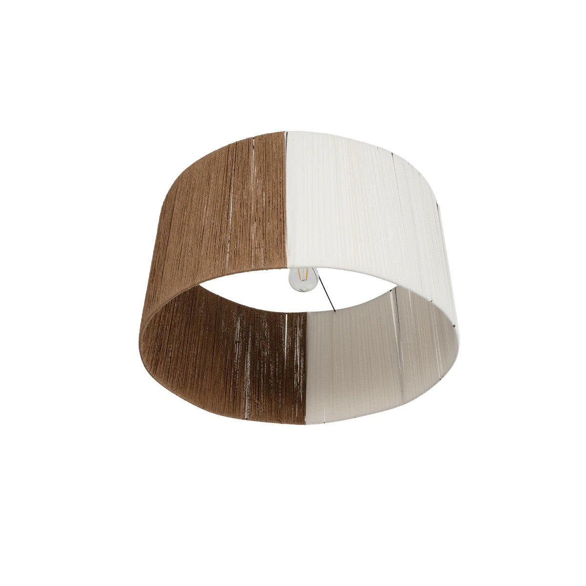 TAG 205-0060 Boho Κρεμαστό Φωτιστικό Οροφής με Ντουί 1 x E27 AC 220-240V IP20 - Μπεζ & Καφέ - M60 x Π60 x 35